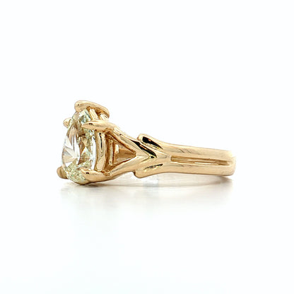1.01 Pear Diamond Engagement Ring 14k Yellow Gold