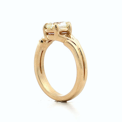 1.01 Pear Diamond Engagement Ring 14k Yellow Gold