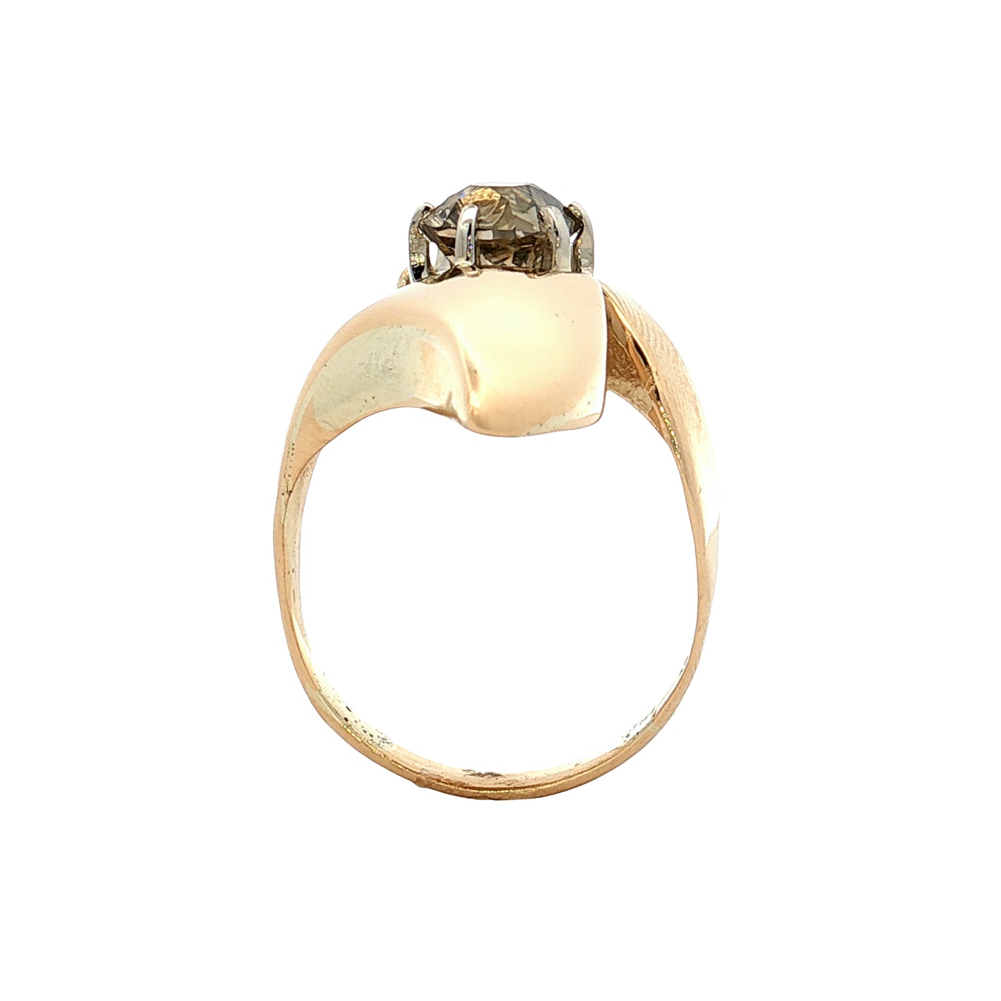 1.54 Antique Cushion Diamond Cocktail Ring 18k