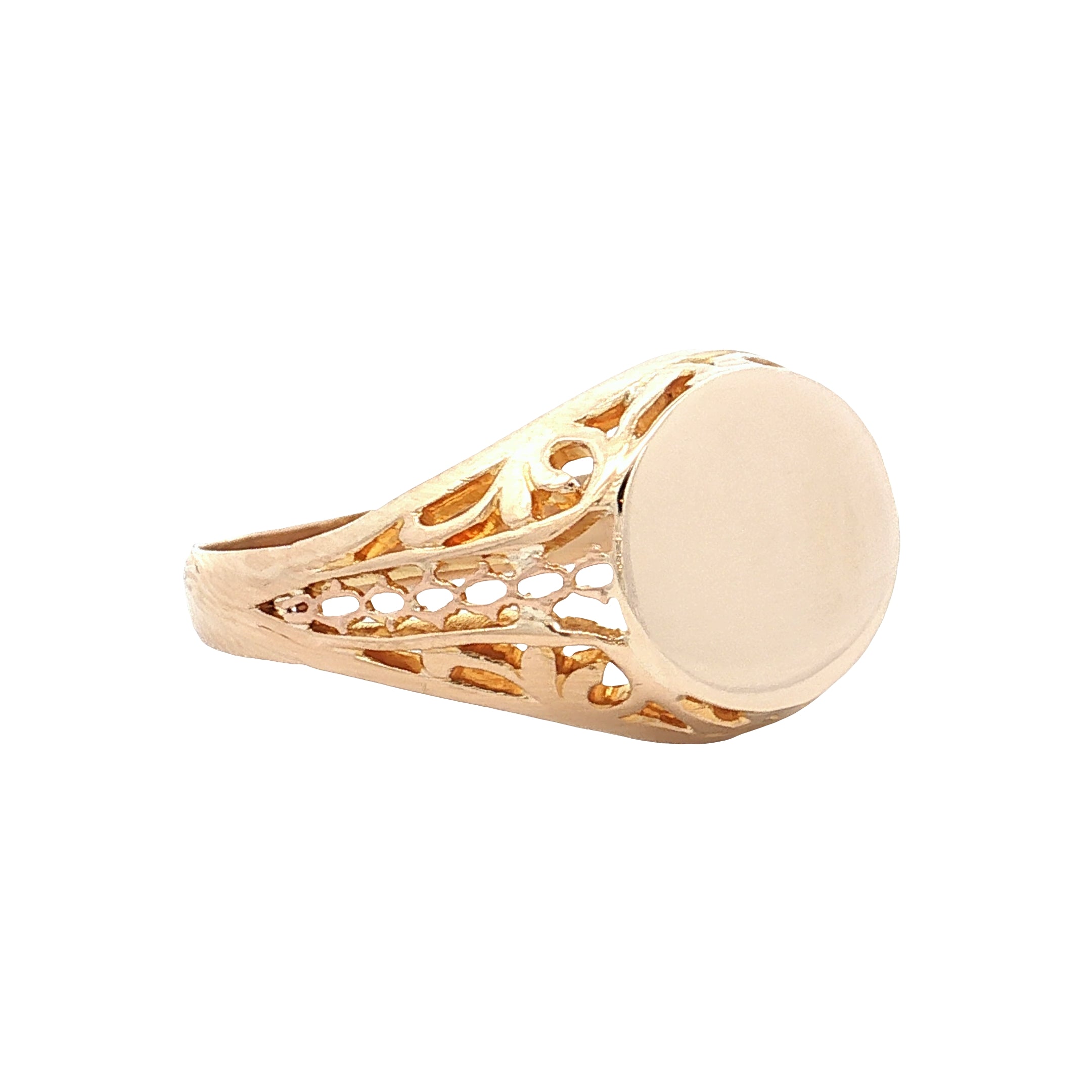 Vintage Mid-Century Signet Ring 10k Yellow Gold – Filigree Jewelers