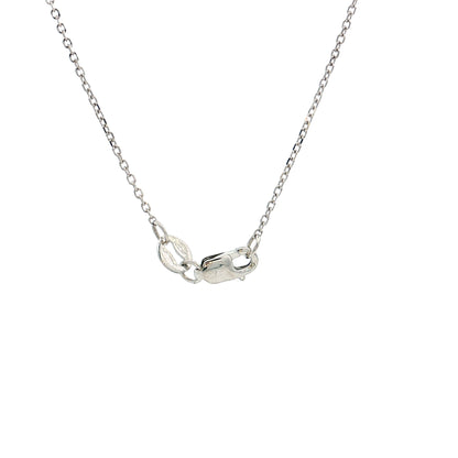 .95 Blue Sapphire Emerald Cut Pendant 14k White Gold