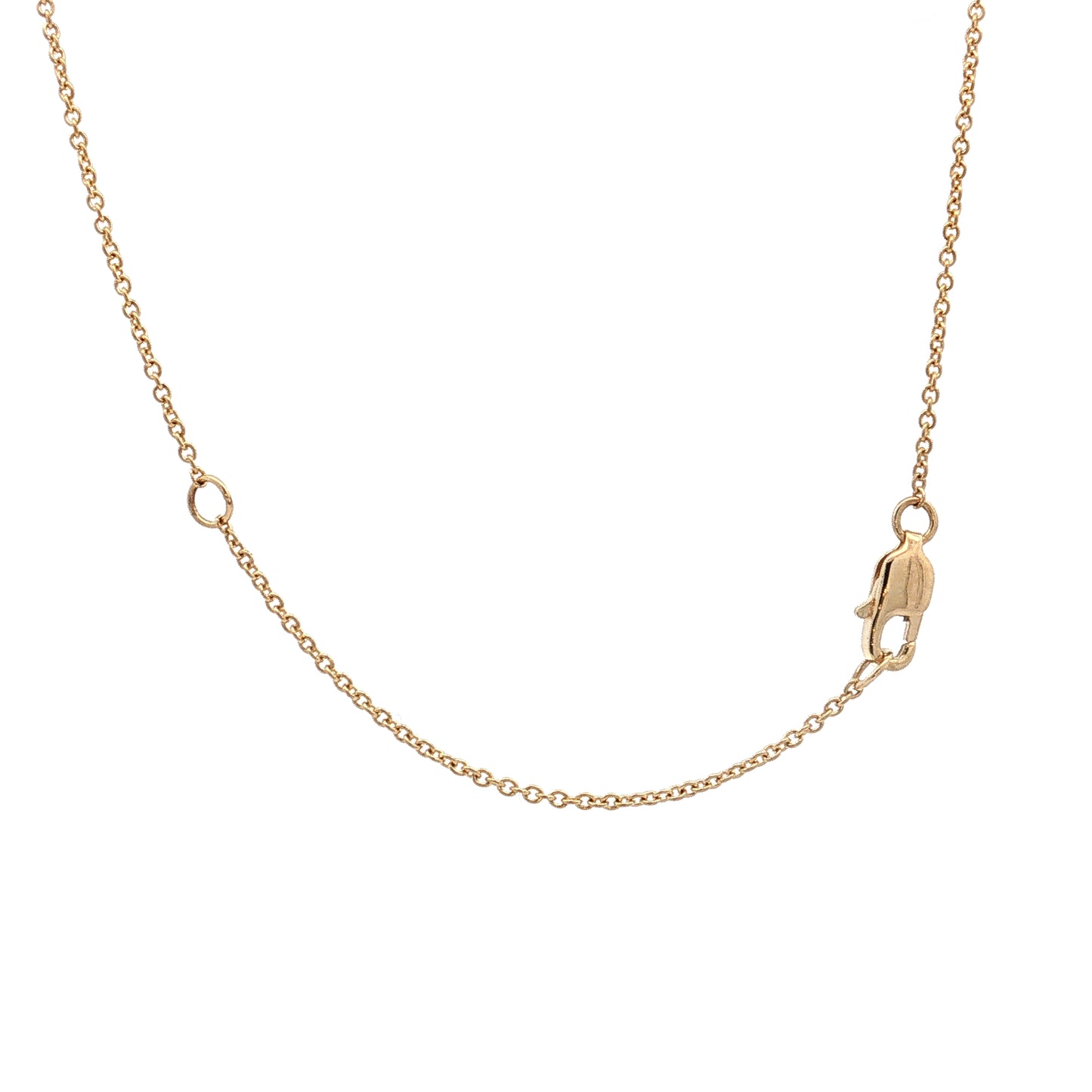 .33 Diamond Chai Pendant Necklace 14k Yellow Gold