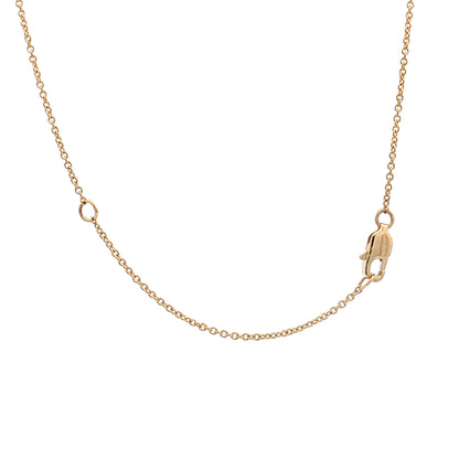 .33 Diamond Chai Pendant Necklace 14k Yellow Gold