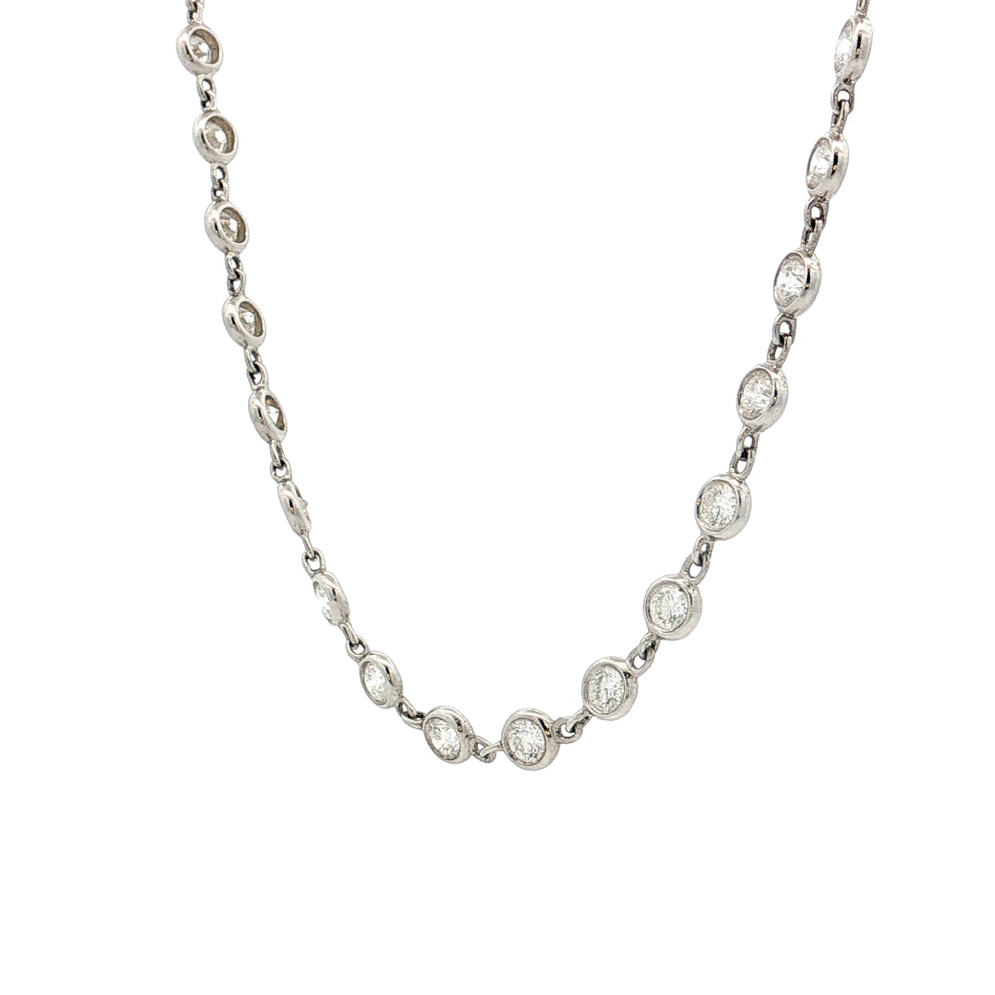 5.12 Lugano Diamond Necklace 18k White Gold