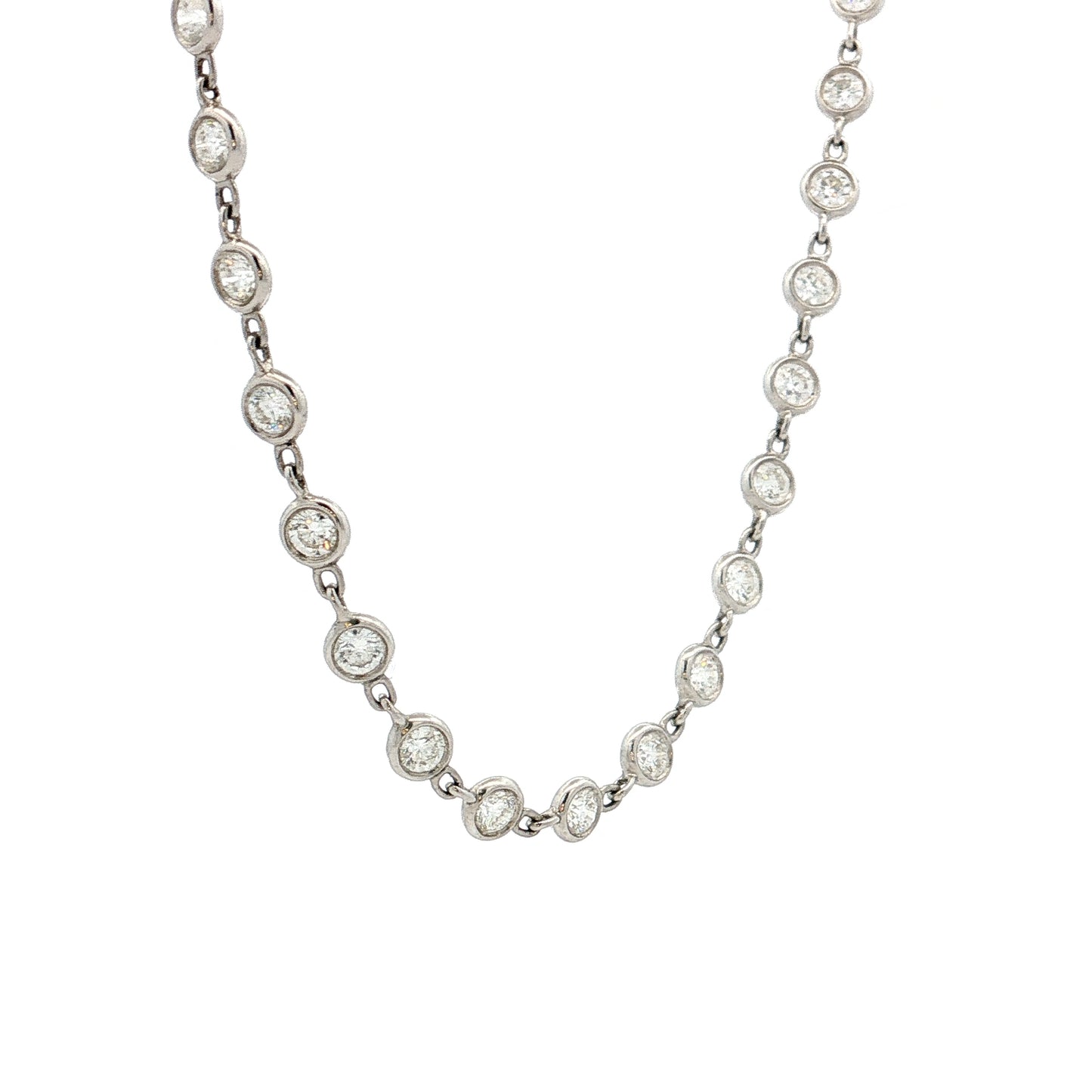 5.12 Lugano Diamond Necklace 18k White Gold