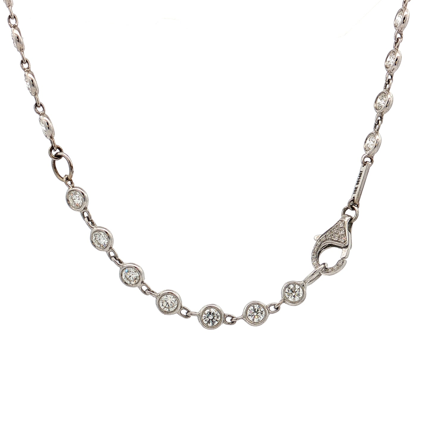 5.12 Lugano Diamond Necklace 18k White Gold