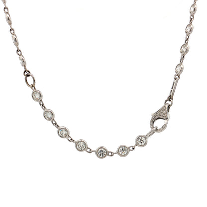 5.12 Lugano Diamond Necklace 18k White Gold