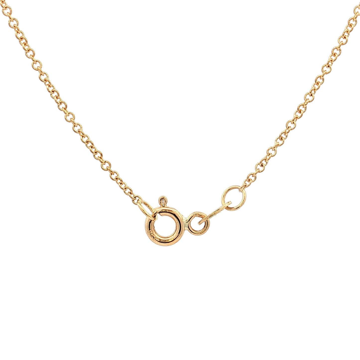 .90 Blue Sapphire Pendant Necklace 18k Yellow Gold