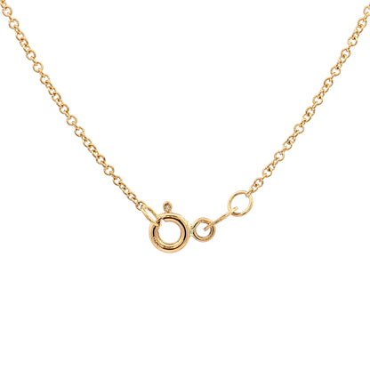 .90 Blue Sapphire Pendant Necklace 18k Yellow Gold