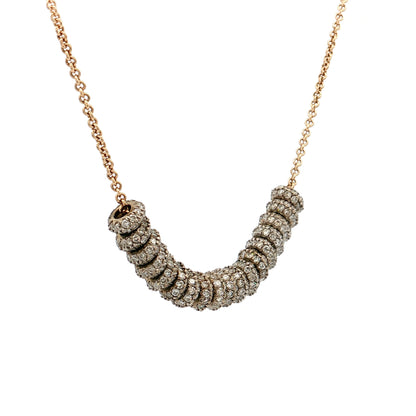 1.98 Diamond Rondelle Necklace 14k & 18k Gold