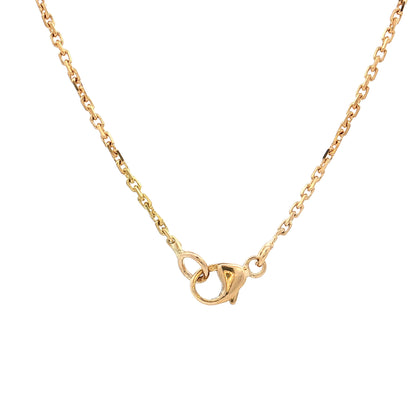 2.09 Diamond Rondelle Disc Necklace 18k Gold