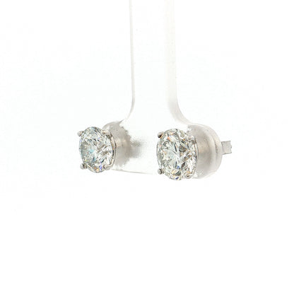 3.00 GIA Transitional Diamond Stud Earrings 18k