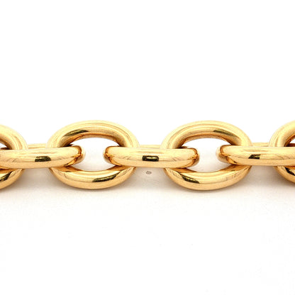 Oversized Link Statement Bracelet 18k Yellow Gold
