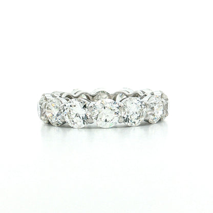 7.00 GIA Round Diamond Eternity Band 18k White Gold