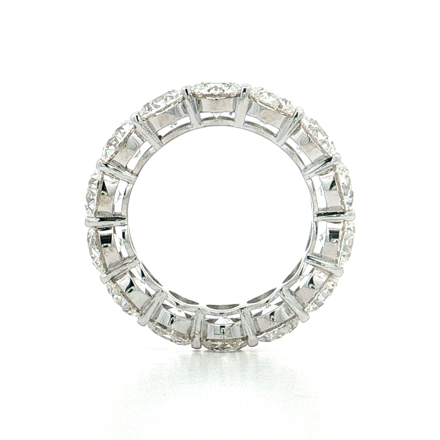 7.00 GIA Round Diamond Eternity Band 18k White Gold