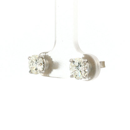 1.72 Diamond Stud Earrings 18k White Gold