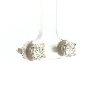 1.72 Diamond Stud Earrings 18k White Gold