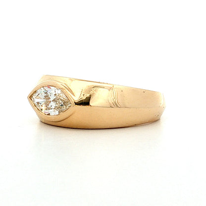 .90 East-West Marquise Diamond Engagement Ring 18k