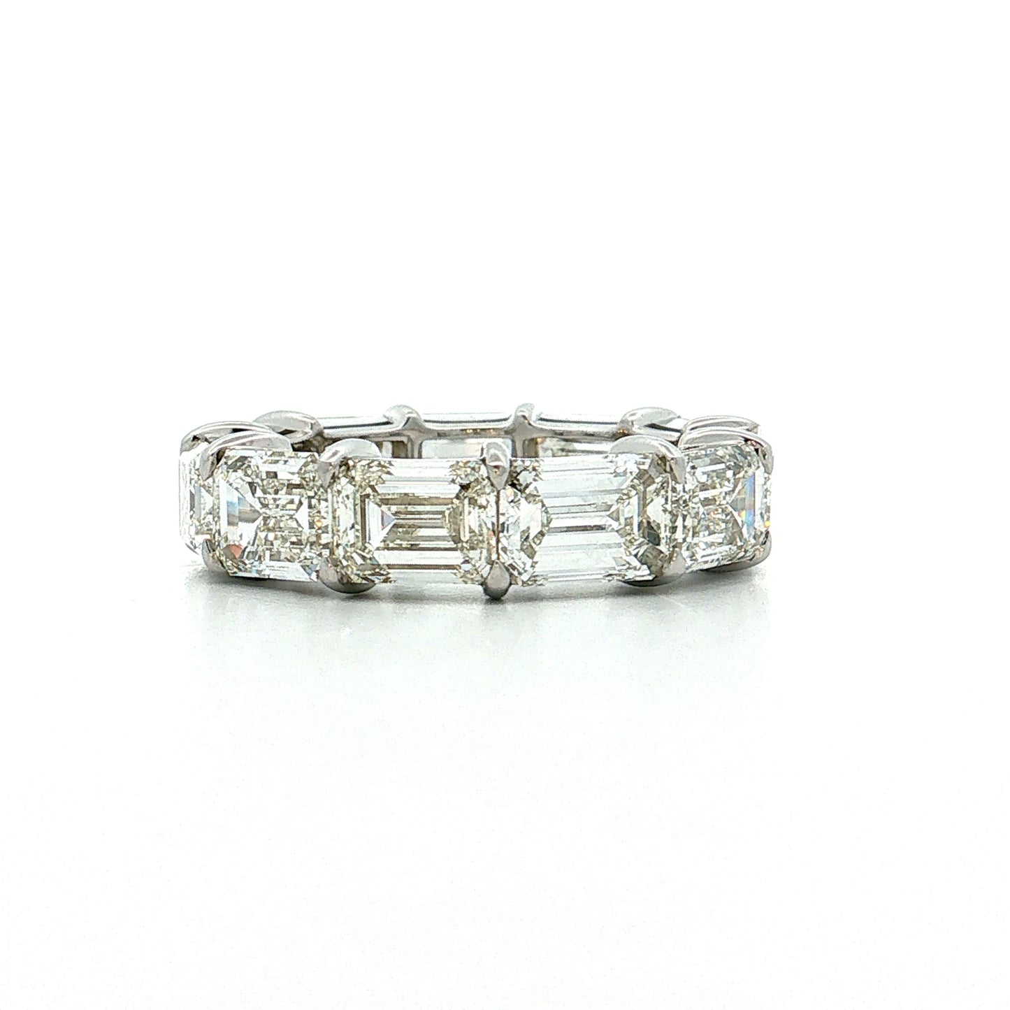 11.05 GIA Emerald Cut Diamond Eternity Band 18k