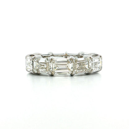 11.05 GIA Emerald Cut Diamond Eternity Band 18k