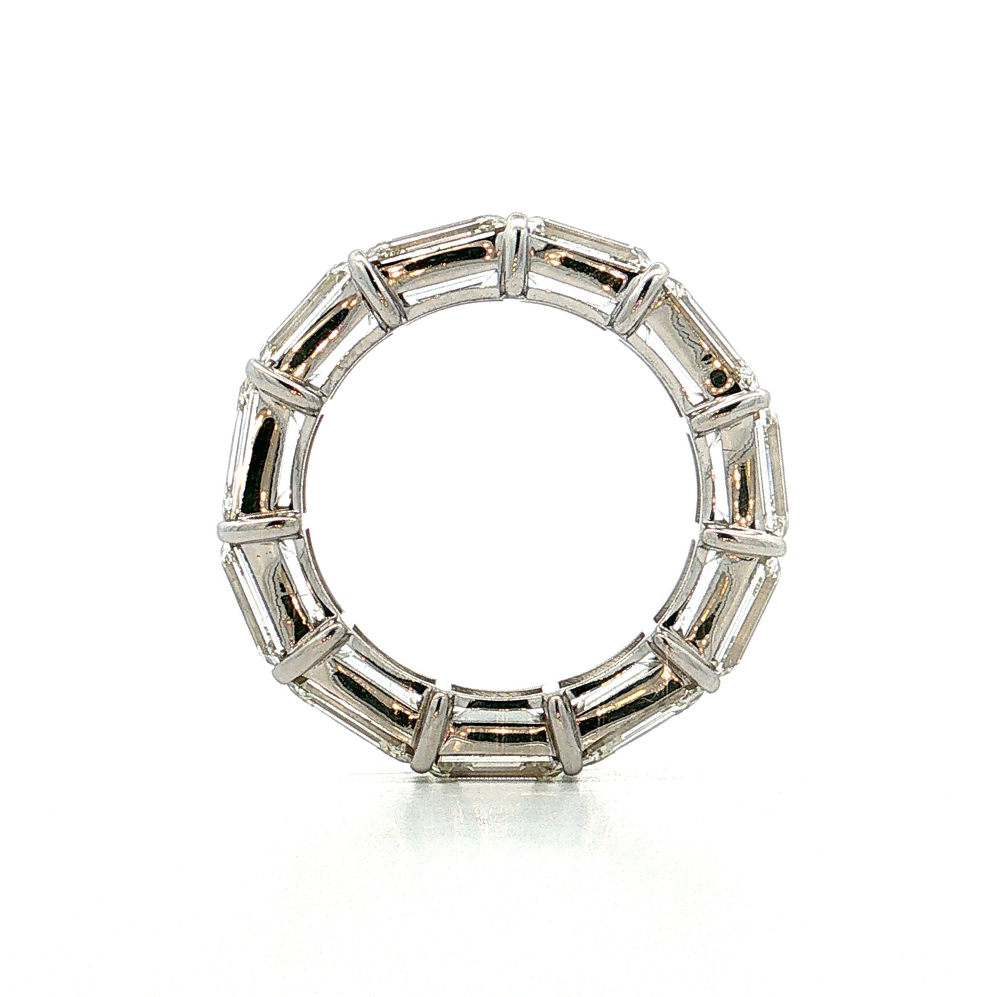 11.05 GIA Emerald Cut Diamond Eternity Band 18k