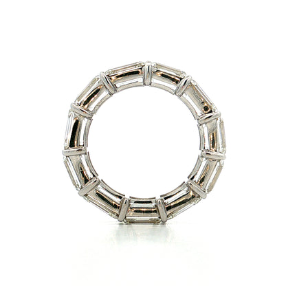 11.05 GIA Emerald Cut Diamond Eternity Band 18k