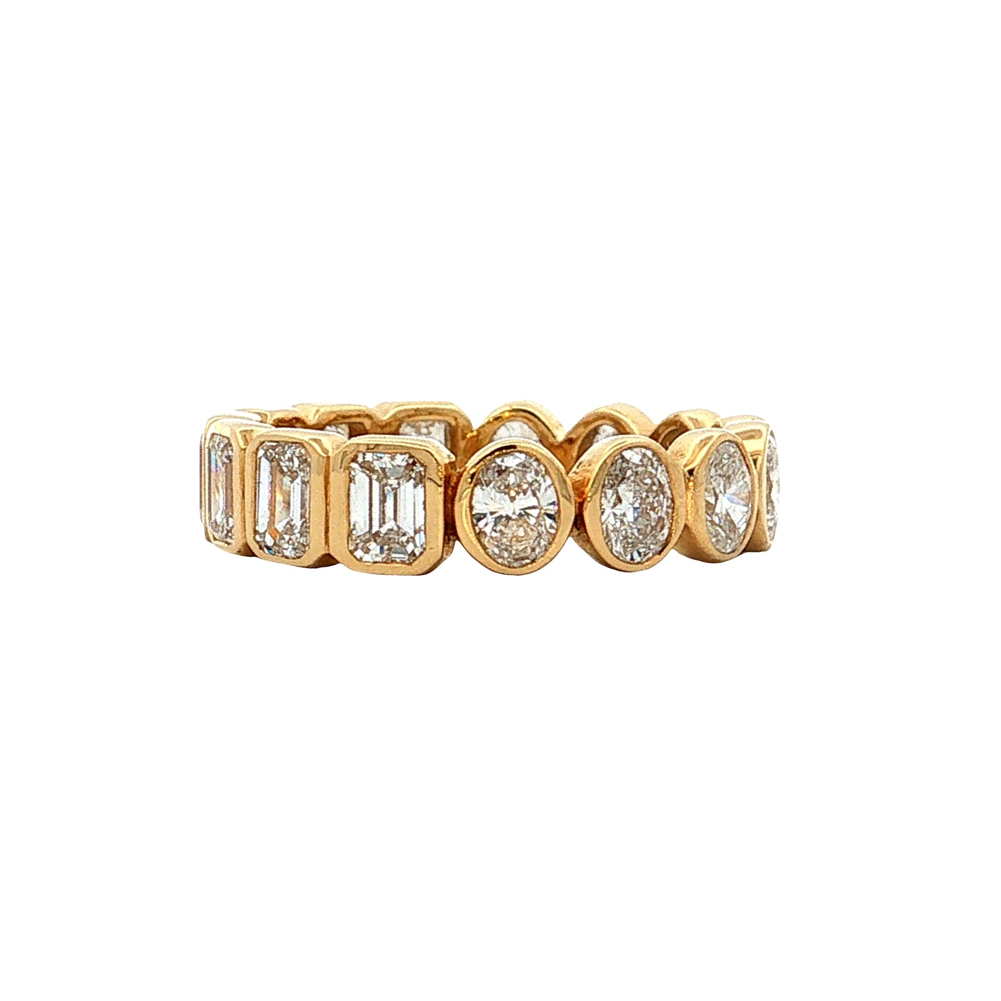 2.75 Mixed Diamond Eternity Wedding Band 18k