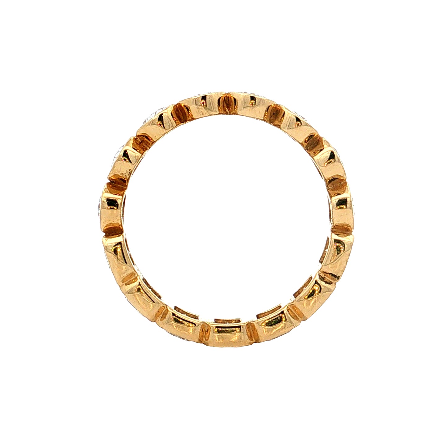 2.75 Mixed Diamond Eternity Wedding Band 18k