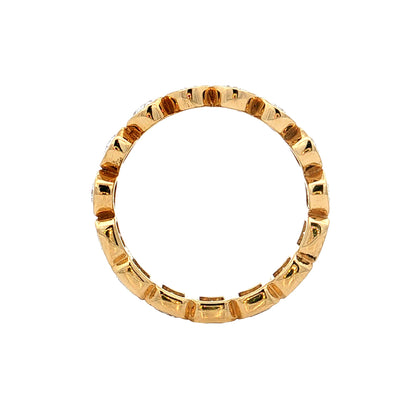 2.75 Mixed Diamond Eternity Wedding Band 18k