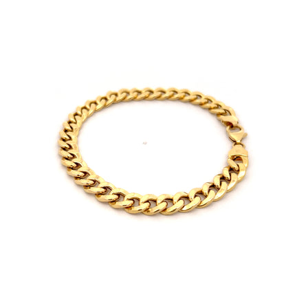 Curb Link Chain Bracelet 14k Yellow Gold