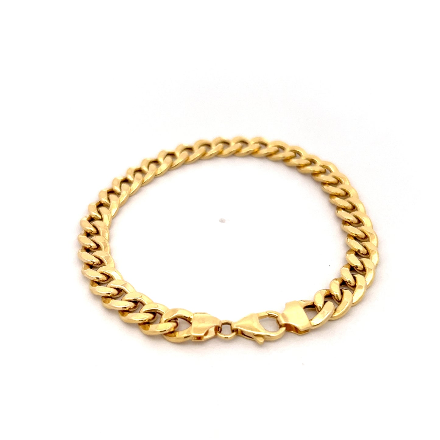 Curb Link Chain Bracelet 14k Yellow Gold