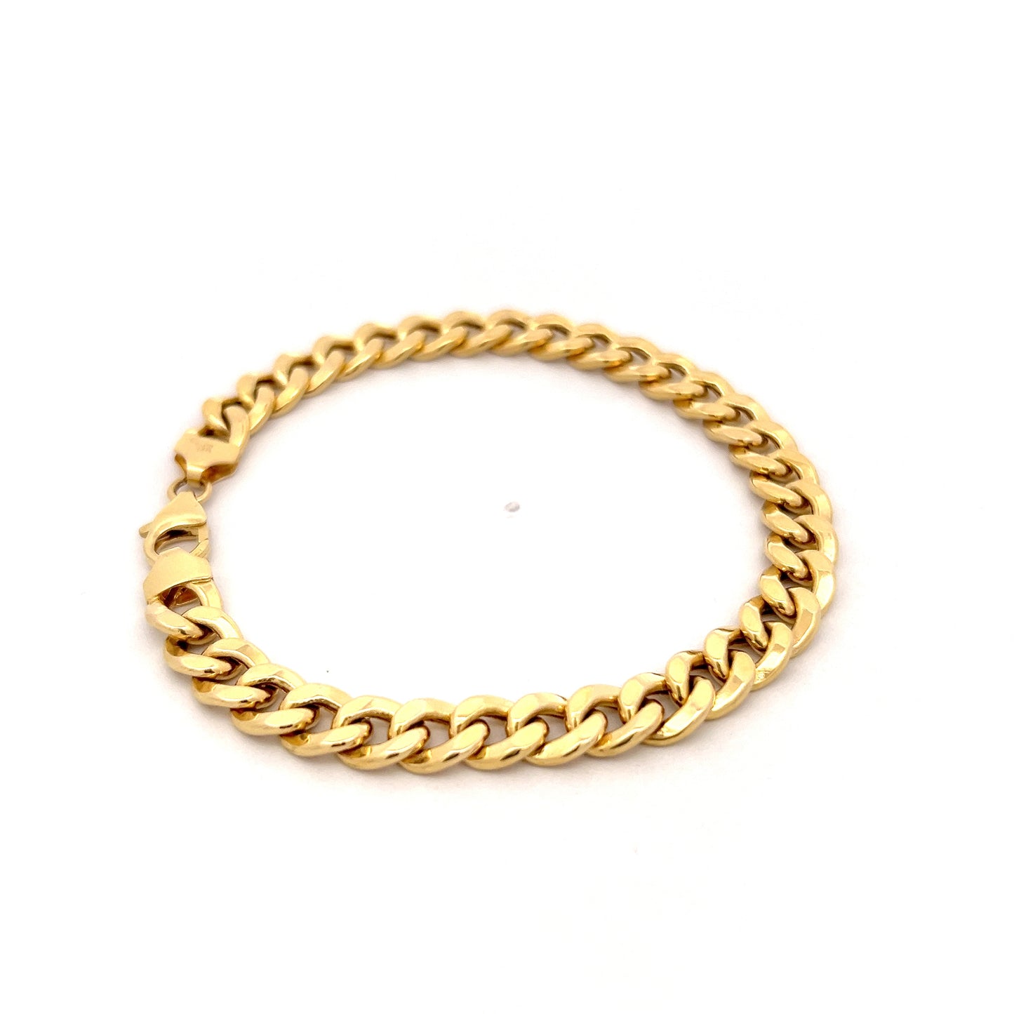 Curb Link Chain Bracelet 14k Yellow Gold