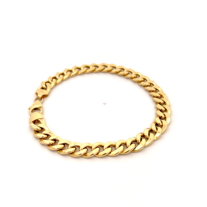 Curb Link Chain Bracelet 14k Yellow Gold