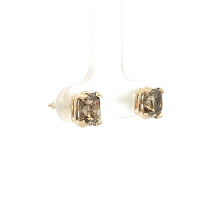 2.01 Fancy Brown Diamond Stud Earrings 14k