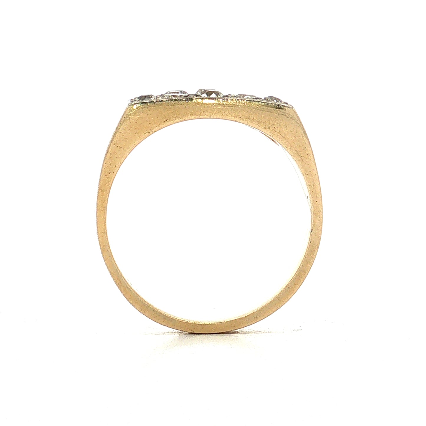 .75 Vintage Mid-Century Diamond Cocktail Ring 14k