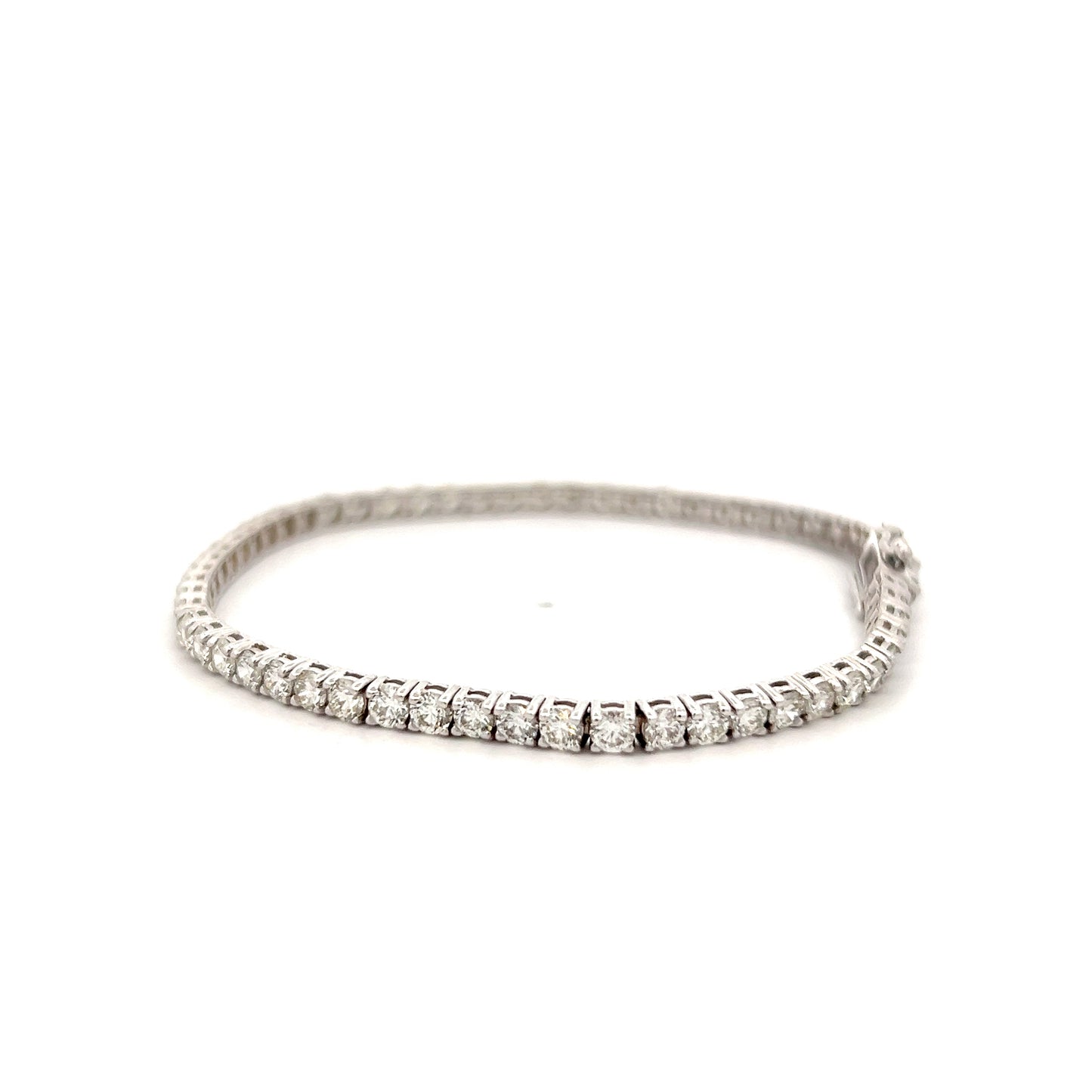 5.13 Diamond Tennis Bracelet 14k White Gold