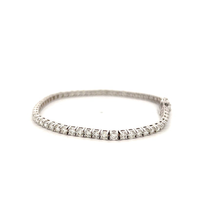 5.13 Diamond Tennis Bracelet 14k White Gold