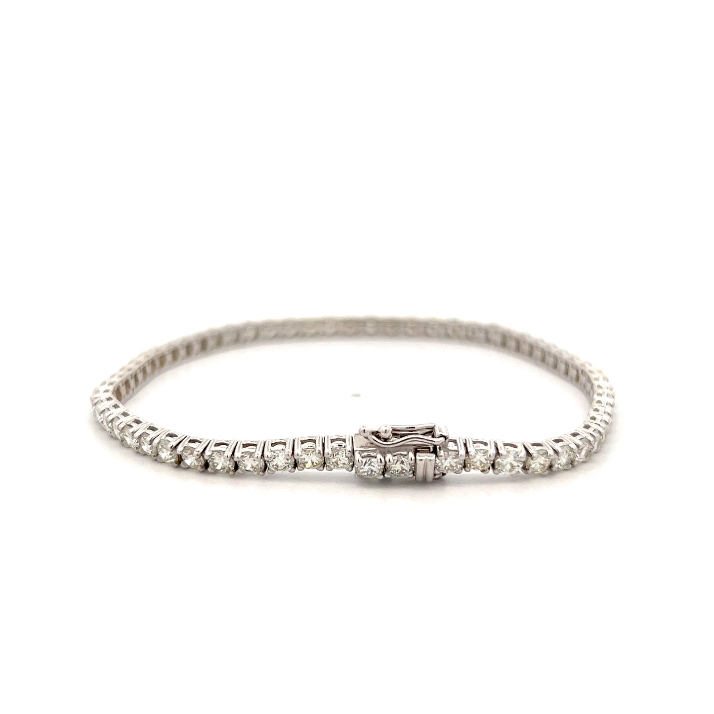 5.13 Diamond Tennis Bracelet 14k White Gold