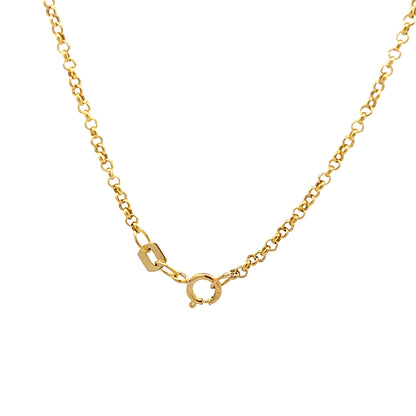 1.45 GIA Diamond Pendant Necklace 14k Yellow Gold