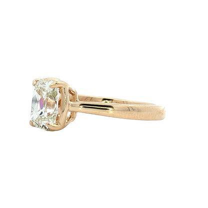 1.03 Old Mine Cushion Diamond Engagement Ring 14k