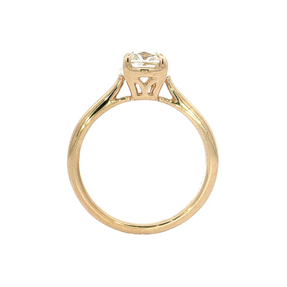 1.03 Old Mine Cushion Diamond Engagement Ring 14k