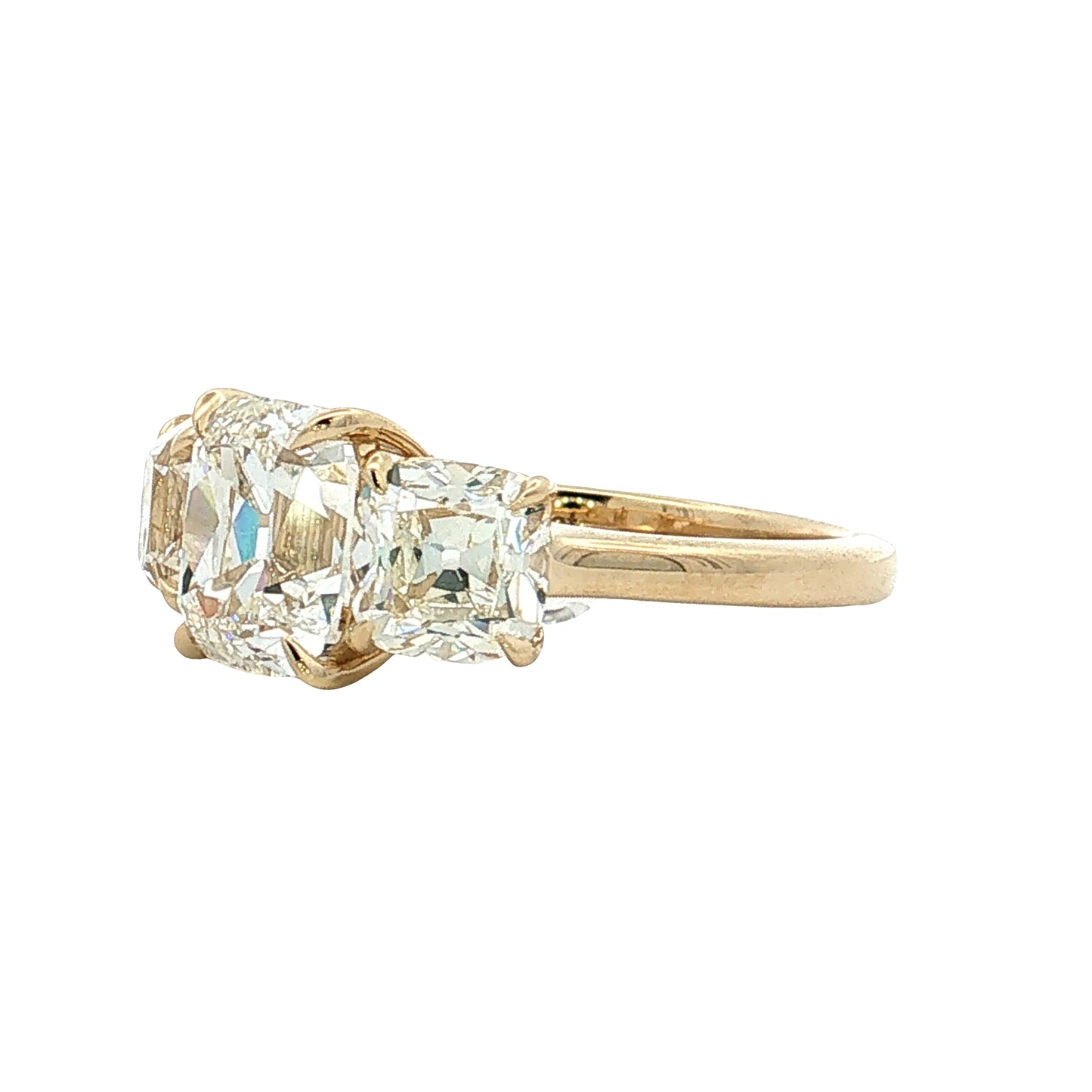 2.04 Old Mine Cushion Diamond Engagement Ring 14k