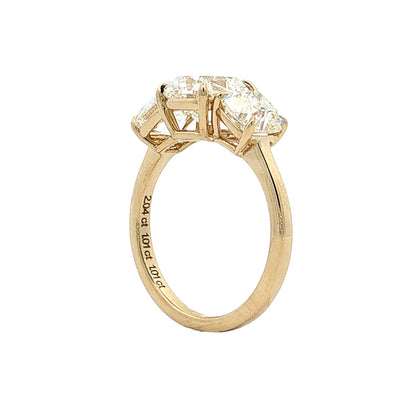 2.04 Old Mine Cushion Diamond Engagement Ring 14k