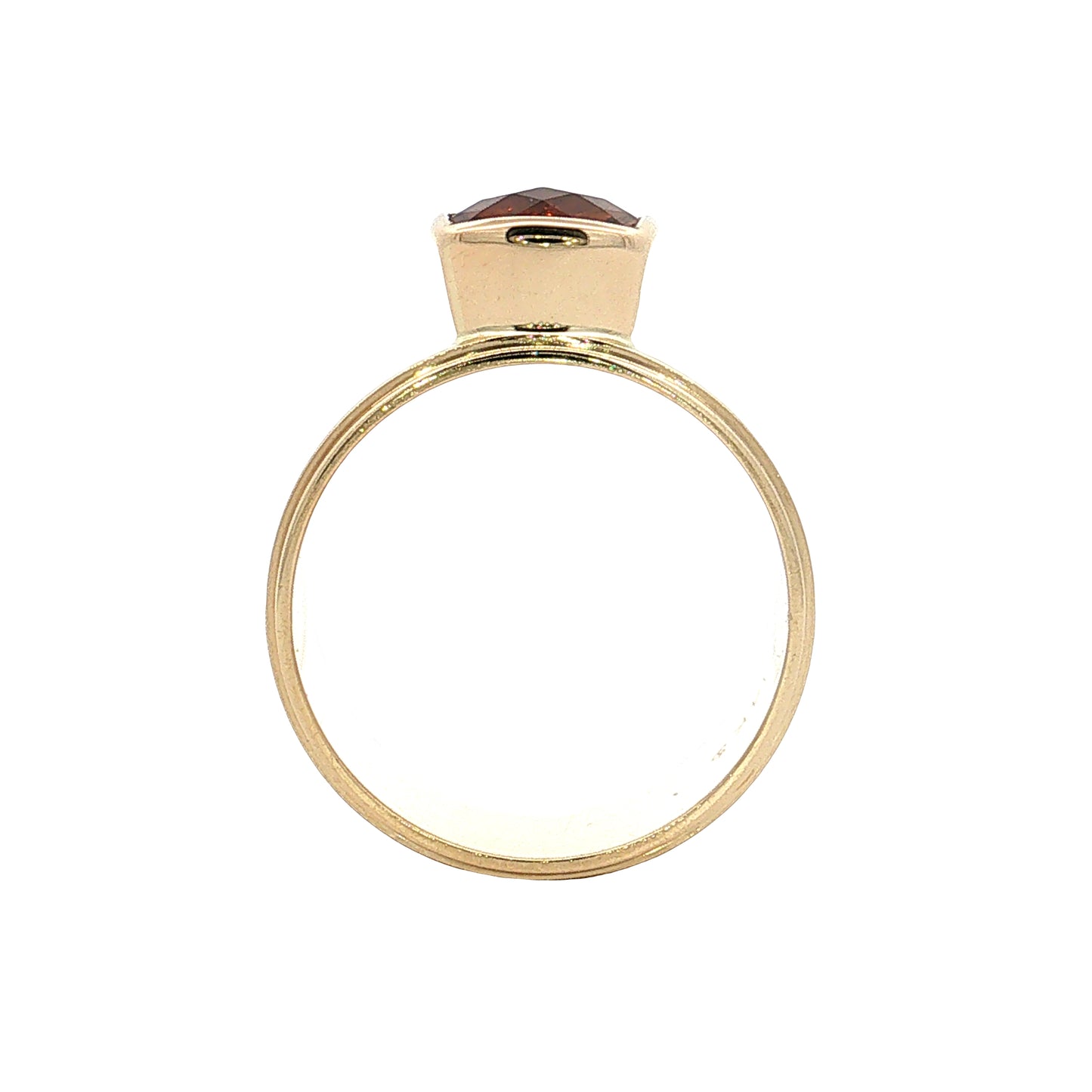 1.95 Citrine Cushion Cocktail Ring 14k Yellow Gold