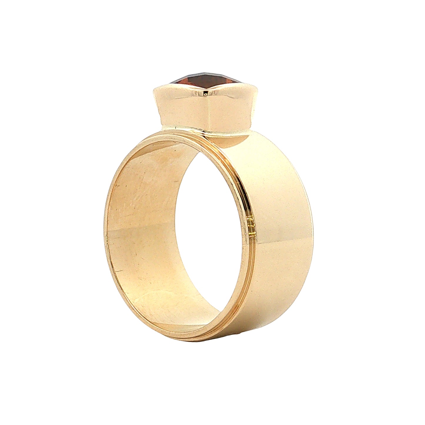1.95 Citrine Cushion Cocktail Ring 14k Yellow Gold