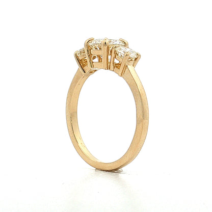 1.07 Three Stone Diamond Engagement Ring 14k