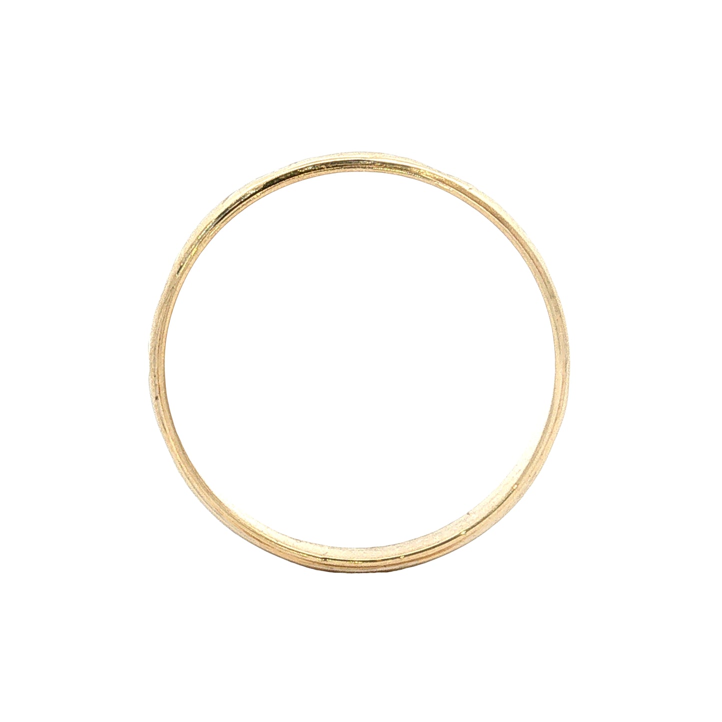 Vintage Retro Men's Engraved Wedding Band 18k Two-Tone Gold