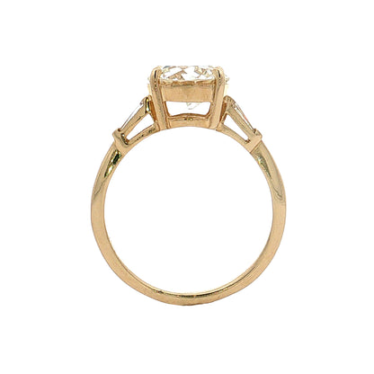 2.04 GIA Old European Diamond Engagement Ring 14k
