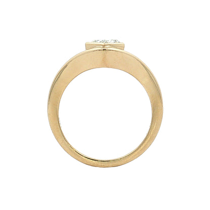 1.01 Kite Diamond Engagement Ring 14k Yellow Gold