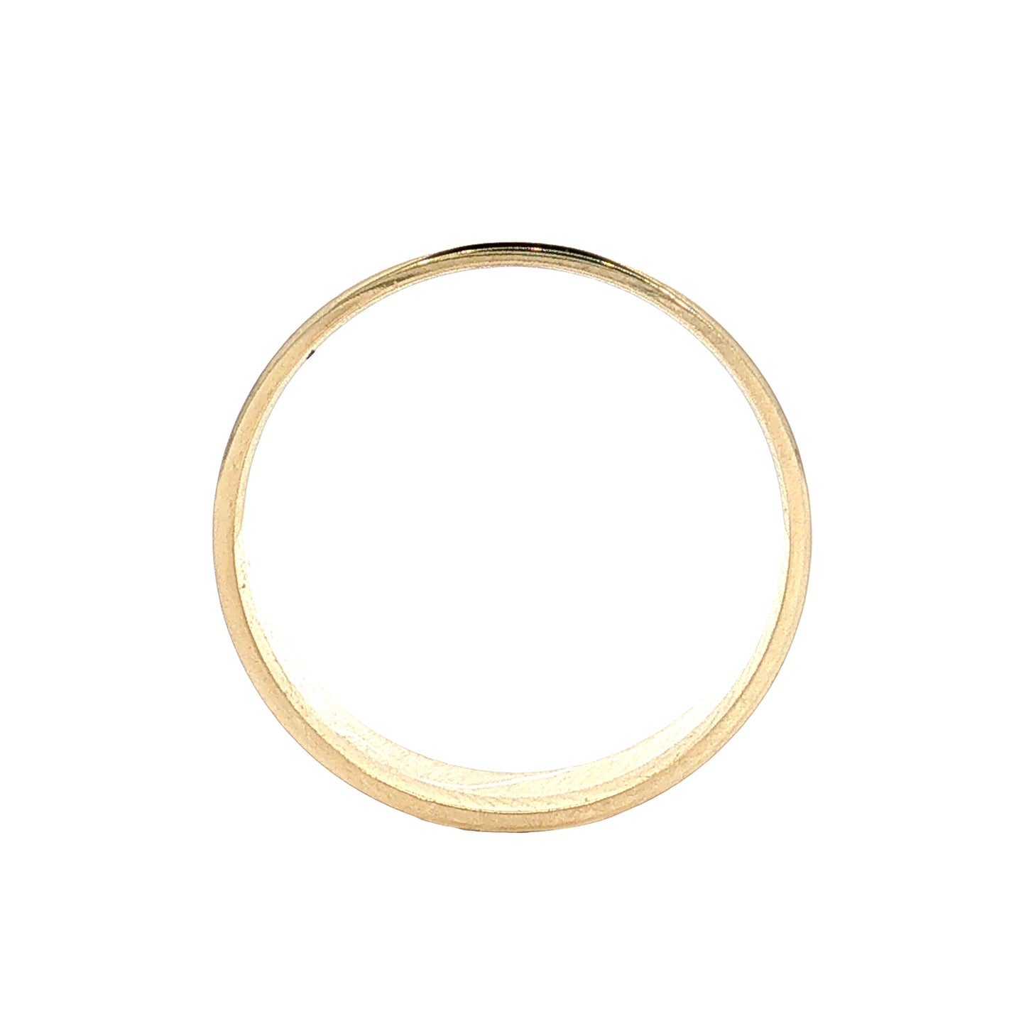Contoured Stacking Wedding Band 14k Yellow Gold